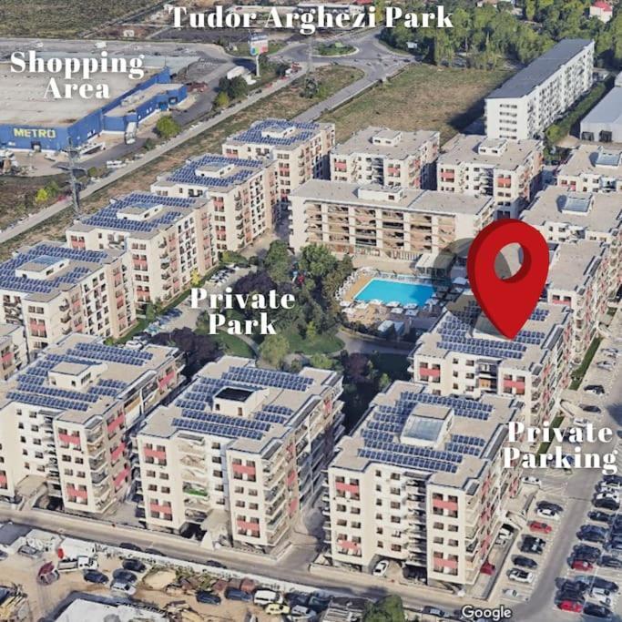 Apartment Solar 50, Private Parking, 2 Bedroom Boekarest Buitenkant foto